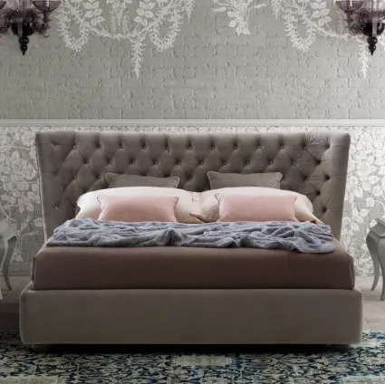 Caravaggio quilted headboard bed by Le Comfort.