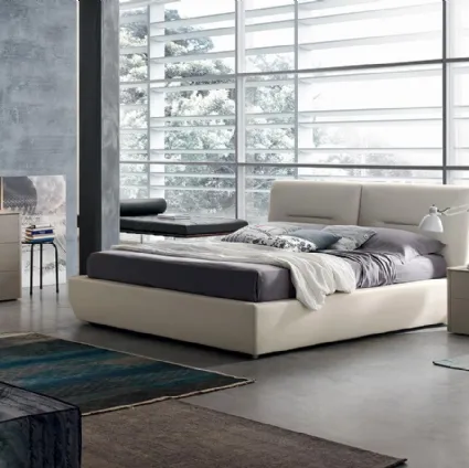 Bed with Elio headboard by Maronese Acf