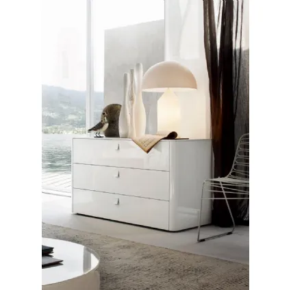 White Mono Chest of Drawers by Maronese Ac