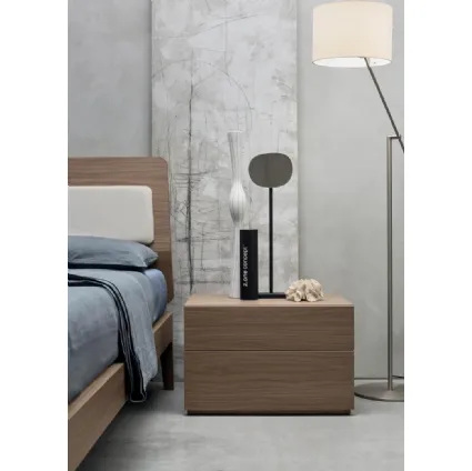 Bedside table in Oat Oak by Maronese Acf.