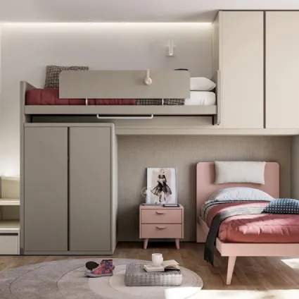 Loft bedroom Generation Z 2405 by Doimo Cityline.