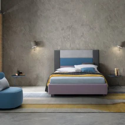 Single bed with modular headboard Ground by Le Comfort.