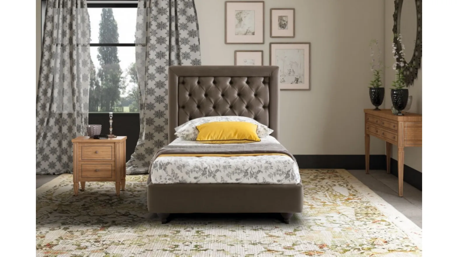 Classic single bed Monet by Le Comfort