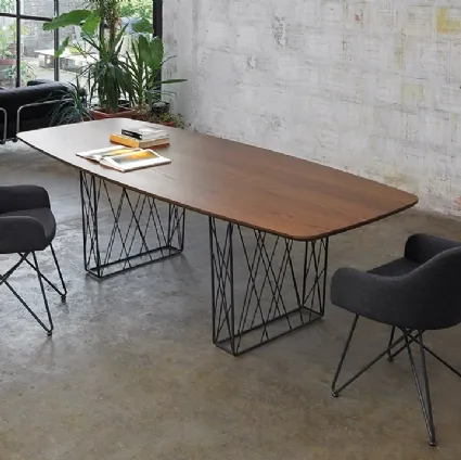 Osaka T73 wooden table by Friulsedie.