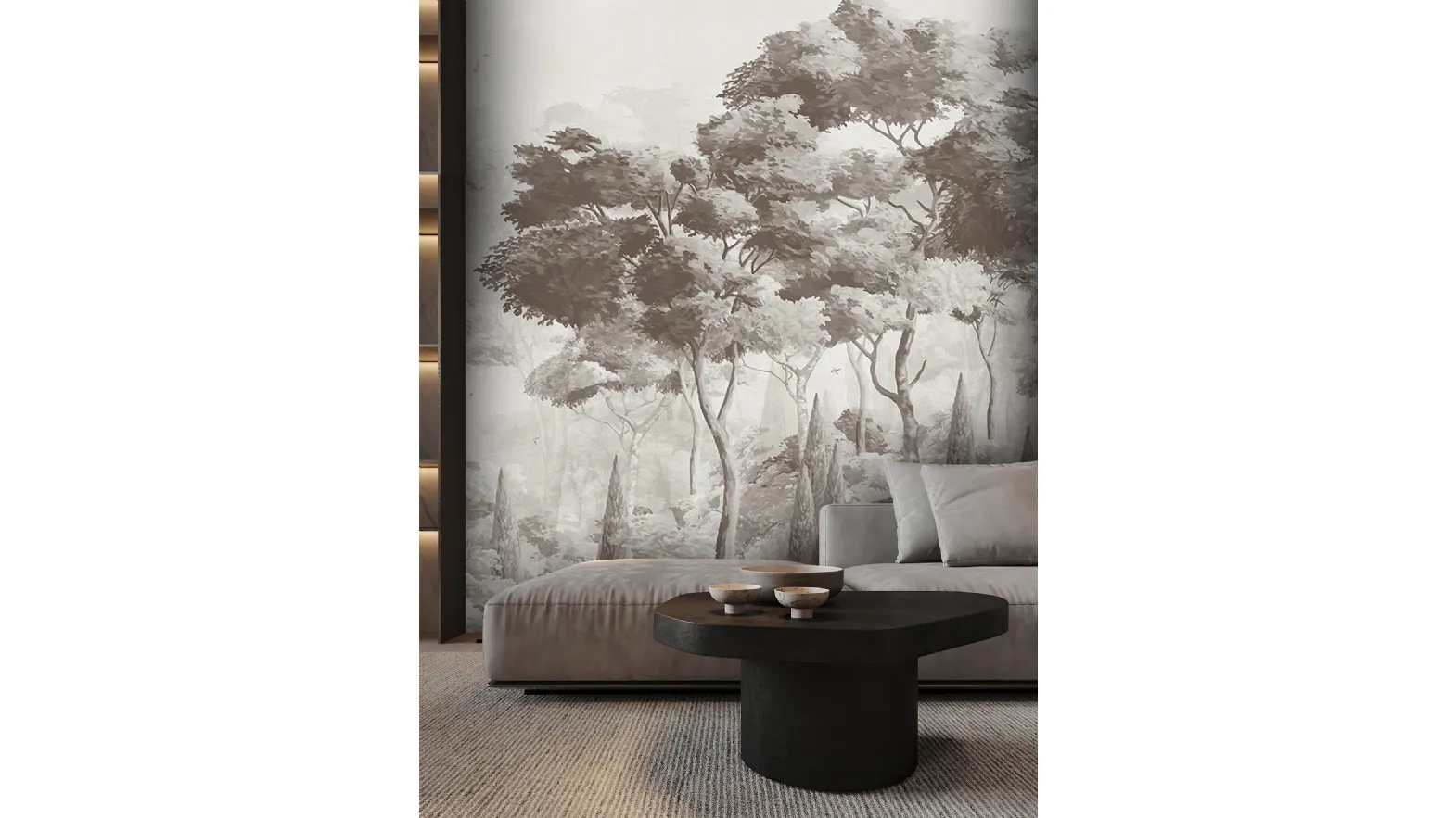 Wallpaper Wallpainting Tree by Adriani and Rossi