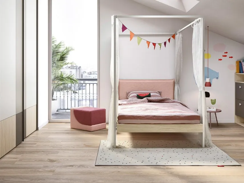 Canopy single bed Kap by Nidi