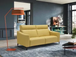 Piper leather relaxation sofa by Egoitaliano